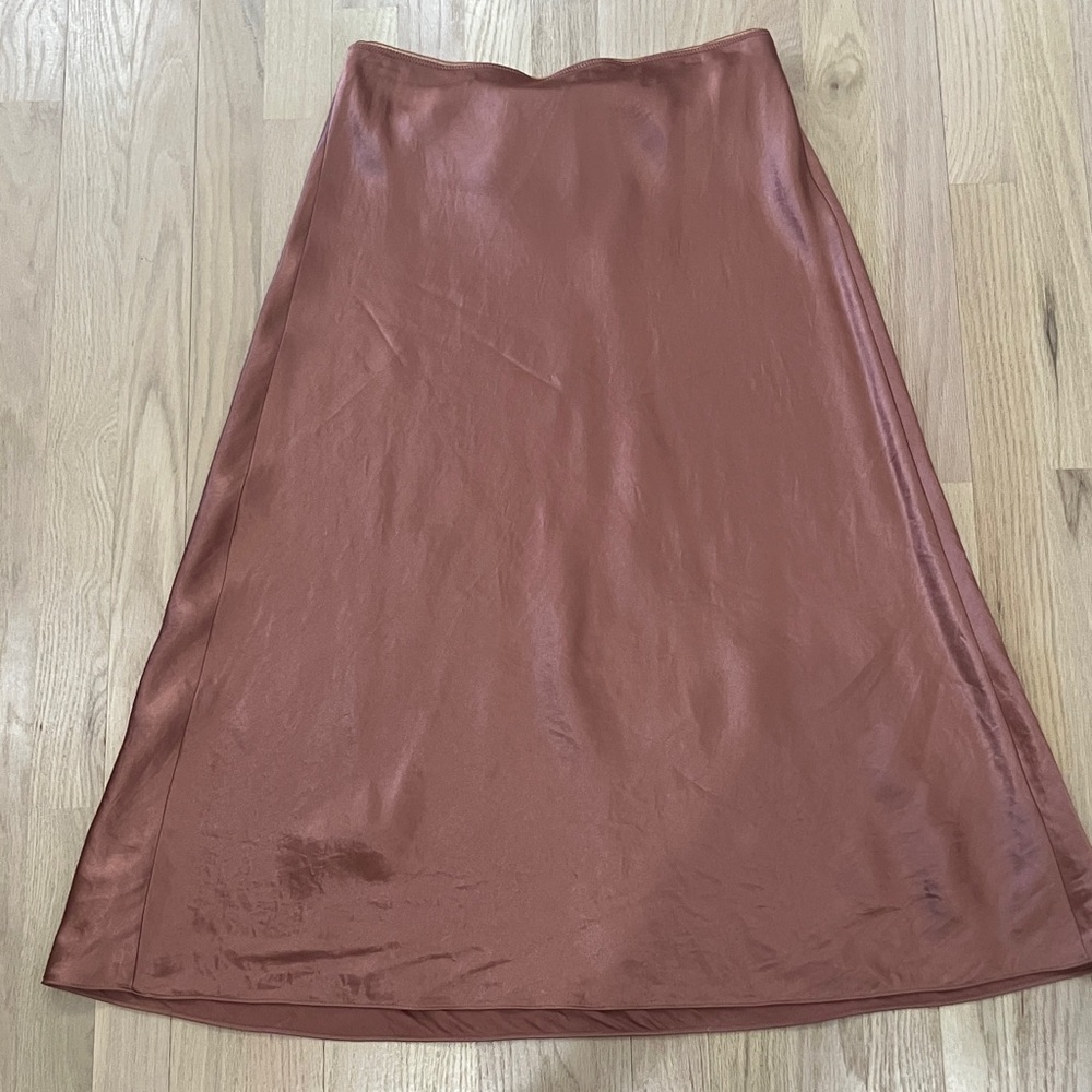 Vince satin slip skirt size small